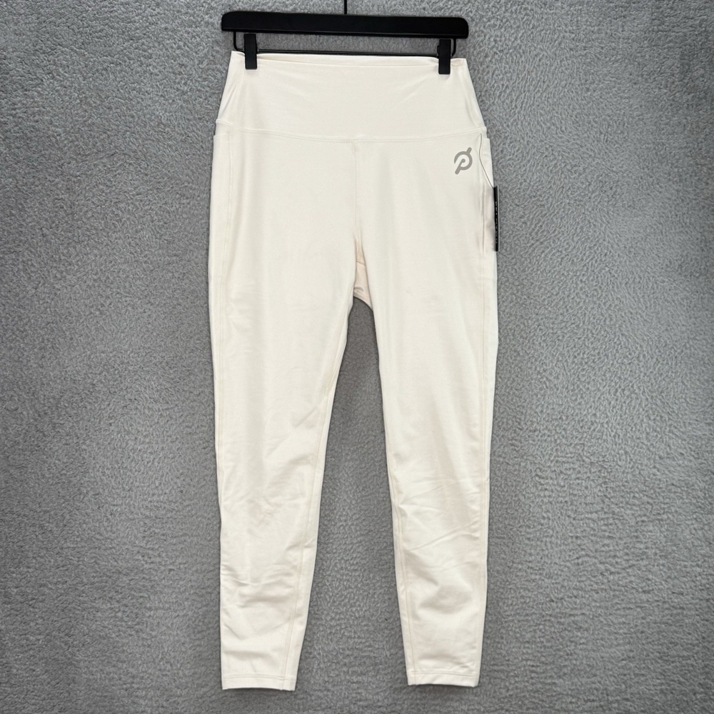 Peloton Cadent High Pocket Legging-Cire‎ Women's Size Large White NWT